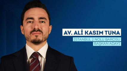 T&uuml;rkiye&rsquo;nin en gen&ccedil; baro başkanı adayı Av. Ali Kasım Tuna adaylığını a&ccedil;ıkladı