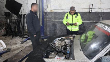 Nevşehir'de şoke eden olay! Drift cezasından ka&ccedil;mak i&ccedil;in aracını par&ccedil;aladı