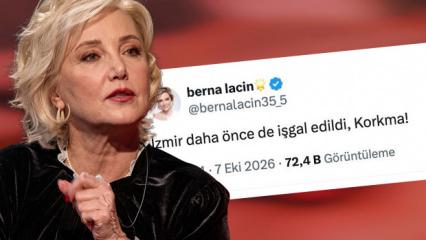 Berna La&ccedil;in&rsquo;in İzmir paylaşımına soruşturma! Başsavcılık harekete ge&ccedil;ti