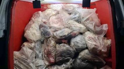 Diyarbakır'da sağlıksız 820 kilo i&ccedil; yağı ve sakatat ele ge&ccedil;irildi