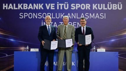 İT&Uuml; Spor Kul&uuml;b&uuml; ile Halkbank arasında sponsorluk anlaşması imzalandı