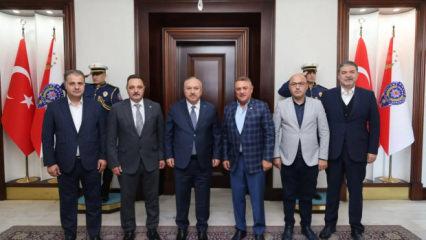 TİMBİR heyetinden Emniyet Genel M&uuml;d&uuml;r&uuml; Fidan&rsquo;a ziyaret