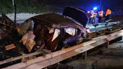 Kağıthane'de feci kaza: 1 &ouml;l&uuml;, 2 yaralı