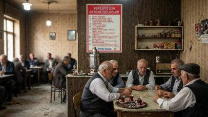 Kahvehaneye asıldı, g&ouml;ren d&ouml;n&uuml;p bir daha baktı! Veresiye i&ccedil;in akılalmaz 13 şart