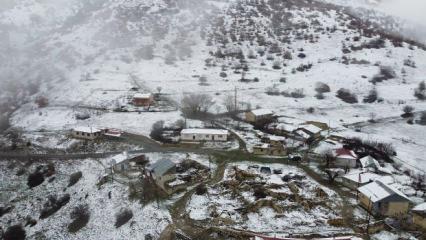 Lapa lapa yağdı! Erzincan beyaza b&uuml;r&uuml;nd&uuml; 