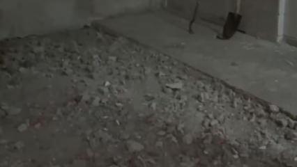 Maltepe'de 3 katı &ccedil;&ouml;ken binanın girişindeki at&ouml;lyenin son g&ouml;r&uuml;nt&uuml;leri ortaya &ccedil;ıktı