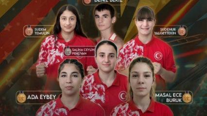 Milli sporcular Boks Şampiyonası'na damga vurdu! 2'si altın 6 madalya
