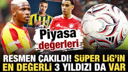 Piyasa değerleri resmen &ccedil;akıldı! Listede S&uuml;per Lig'in en değerli 3 yıldızı da var
