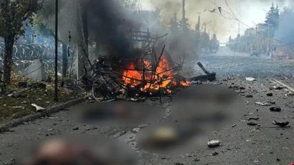 Rusya otob&uuml;s ve durağı vurdu: 33 &ouml;l&uuml;, 18 yaralı