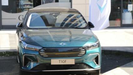 Togg'un "Ayder" renkli T10F modeli Rize'de sergileniyor