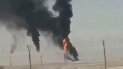 &Uuml;lkenin en b&uuml;y&uuml;k petrol tesisini vurdular: İşte ilk g&ouml;r&uuml;nt&uuml;ler!