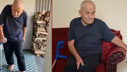 76 yaşındaki Bahtiyar dede huzurevine yerleştirilmek i&ccedil;in yardım istedi