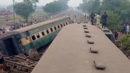 Pakistan'da tren kazası: 6 &ouml;l&uuml;, 30 yaralı