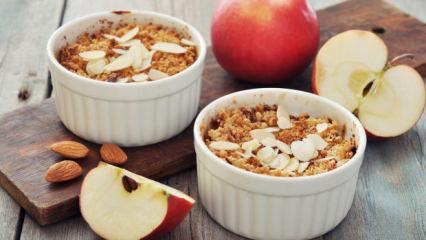 Elmalı crumble tarifi: &Uuml;zeri kıtır kıtır, i&ccedil;i yumuşacık!