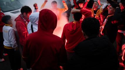 Galatasaray'a Ankara'da coşkulu karşılama