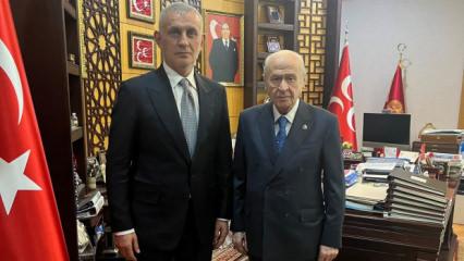 Hacıosmanoğlu'ndan Devlet Bah&ccedil;eli'ye ziyaret
