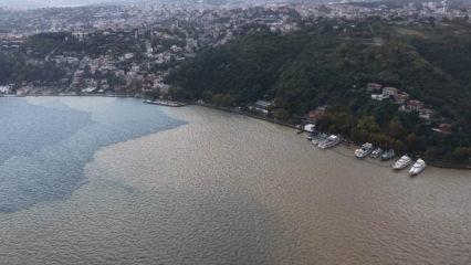İstanbul Boğazı'nın rengi kahverengiye d&ouml;nd&uuml;