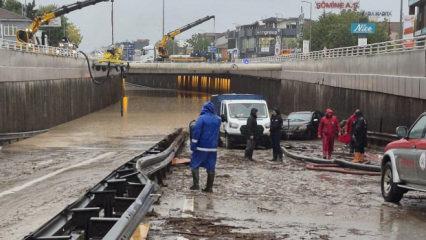 Kocaeli'de sağanak faciası! Sele kapılan bir kişi kayboldu