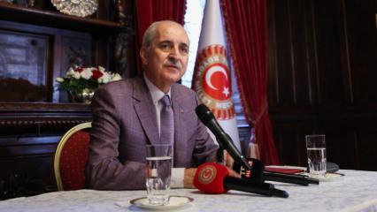 Meclis Başkanı Kurtulmuş, Roma'da T&uuml;rk toplumuyla g&ouml;r&uuml;şt&uuml;