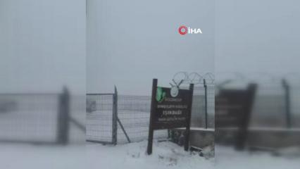 Mevsimin ilk karı Ankara'ya yağdı
