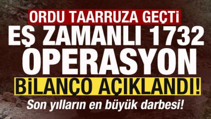 Ordu taarruza ge&ccedil;ti! Eş zamanlı 1732 operasyon! Son yılların en b&uuml;y&uuml;k darbesi vuruldu