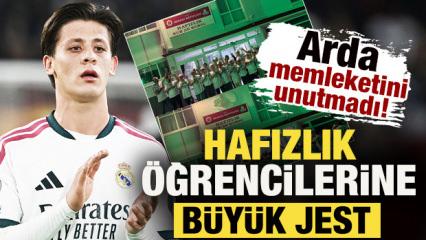 Arda G&uuml;ler, memleketini unutmadı! Hafızlık &ouml;ğrencilerine b&uuml;y&uuml;k jest