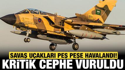Savaş u&ccedil;akları peş peşe havalandı: Kritik cephe vuruluyor!