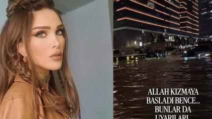 İstanbul&rsquo;daki sel g&ouml;r&uuml;nt&uuml;lerini paylaştı! Seren Serengil&rsquo;in notu dikkat &ccedil;ekti