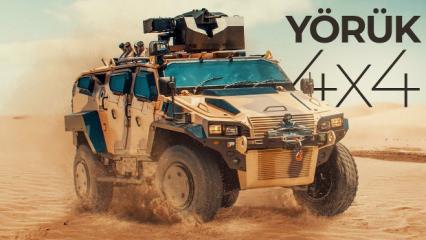 Araziye &ccedil;ıktığında engel tanımayan T&uuml;rk zırhlı aracı: Y&Ouml;R&Uuml;K 4X4!