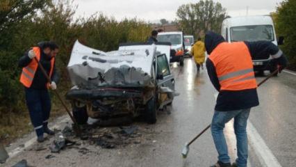 Tekirdağ'da feci kaza: 7 kişi yaralandı!