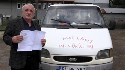 Trabzonlu s&uuml;r&uuml;c&uuml; cezayı g&ouml;r&uuml;nce k&uuml;&ccedil;&uuml;k dilini yuttu