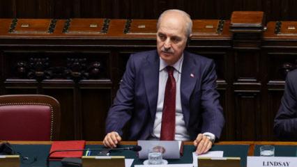 TBMM Başkanı Kurtulmuş'tan Roma'da Rum temsilciye sert ayar! Cevabı ayakta alkışlandı