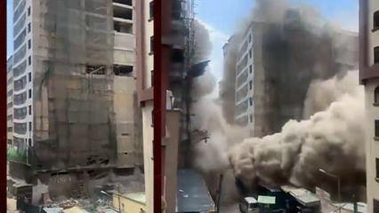 Kenya'da 18 katlı bina &ccedil;&ouml;kt&uuml;! 