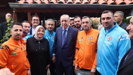 Cumhurbaşkanı Erdoğan, İstanbul Kastamonuspor'u kabul etti