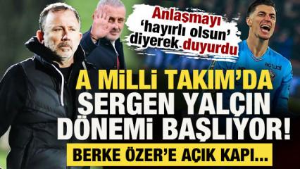 A Milli Takım'da Sergen Yal&ccedil;ın d&ouml;nemi başlıyor! 'Hayırlı olsun' diyerek anlaşmayı duyurdu