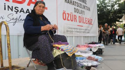 Boyu uzun diye okula g&ouml;ndermediler! 66 yıldır el işi yaparak ge&ccedil;iniyor