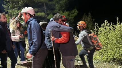Kanyondaki 30 saatlik kabus sona erdi: 10 kişi tahliye edildi