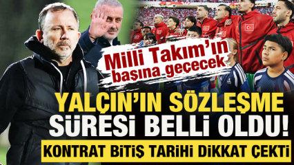 Sergen Yal&ccedil;ın'ın milli takımda s&ouml;zleşme s&uuml;resi belli oldu