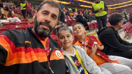 F.Bah&ccedil;e formasıya G.Saray trib&uuml;n&uuml;nde derbiyi izlemişti! O anları anlattı