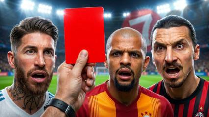 Kırmızı kart rekortmeni futbolcular a&ccedil;ıklandı! Lakabı 'canavar!'