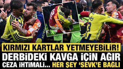 Kırmızı kartlar yetmeyebilir! Derbinin &ouml;n&uuml;ne ge&ccedil;en kavgada ağır ceza g&uuml;ndemde