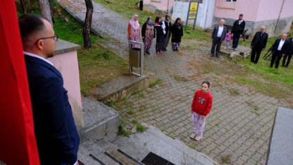 Tek &ouml;ğrencisi olan okulda 29 Ekim Cumhuriyet Bayramı t&ouml;renle kutlandı