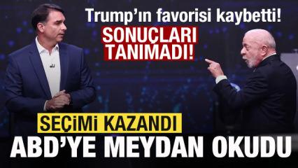 Se&ccedil;im zaferi sonrası ABD'ye meydan okudu! Trump'ın favorisi kaybetti! Sonu&ccedil;ları tanımadı!