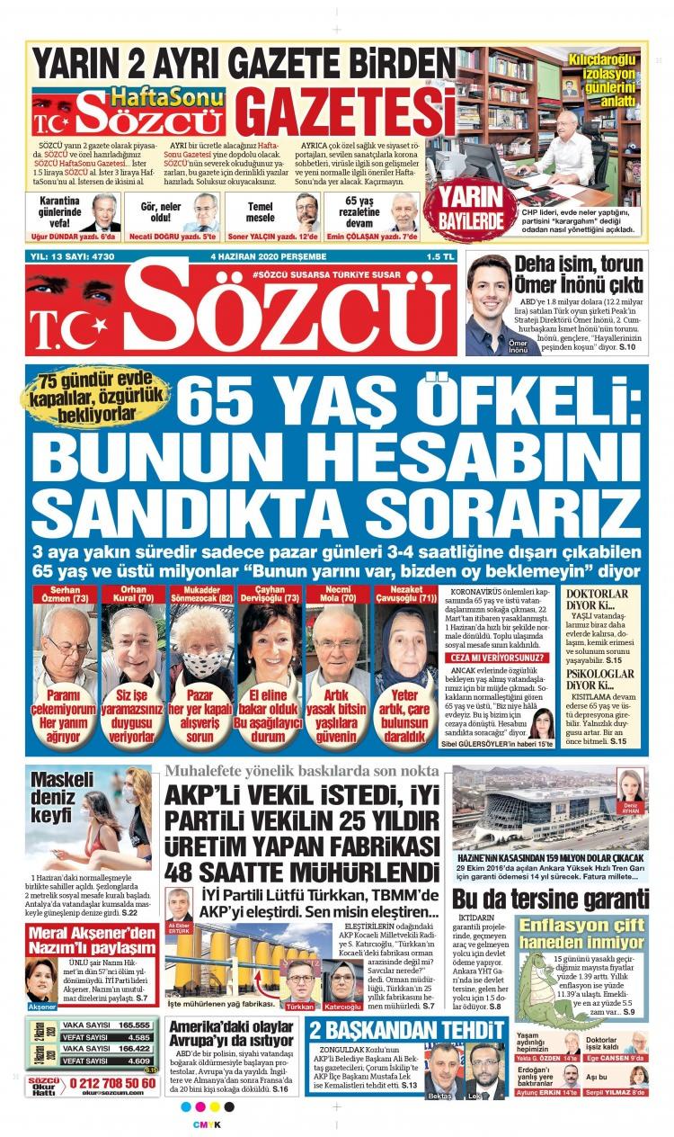 4 Haziran Perşembe gazete manşetleri - Türkiye'den tarihi mesaj: Doğu
