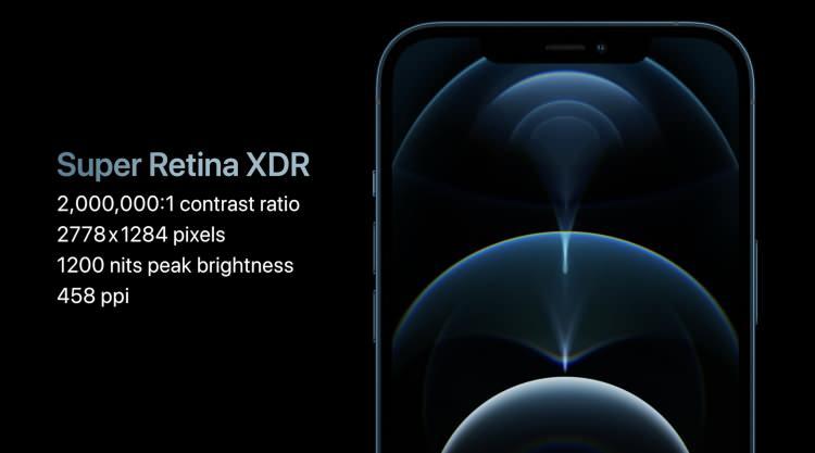 <p>iphone 12 pro modellerinde Super Retina XDR teknolojisi kullanılıyor. </p>

