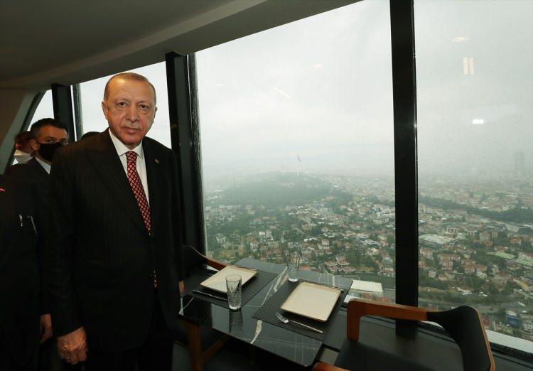 <p>Çamlıca Kulesi'nin resmi açılışı Cumhurbaşkanı Recep Tayyip Erdoğan'ın katılımıyla gerçekleştirildi. Cumhurbaşkanı Erdoğan, burada konuşma yaptı.</p>

