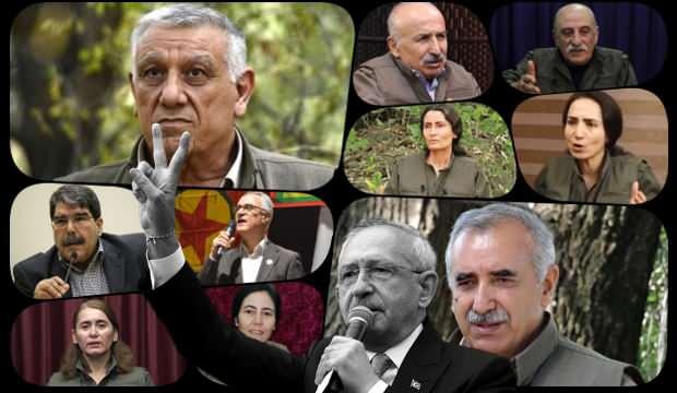 <p>CHP’nin cumhurbaşkanı adayı Kemal Kılıçdaroğlu’na yönelik terör örgütü PKK’nın kanlı üssü Kandil’den destek üstüne destek geliyor. CHP, İyi Parti, Gelecek Partisi, Deva Partisi, Saadet Partisi, Demokrat Parti, Zafer Partisi ve HDP/YSP’nin aynı çizgiye gelerek desteklediği Kılıçdaroğlu için Kandil’deki 10 elebaşından nöbetleşe destek açıklamaları yapılıyor.</p>

<p>İkinci tur seçimlerinde milliyetçi kisveye bürünen Kılıçdaroğlu’nun “montaj” iddiasıyla reddettiği PKK elebaşılarının desteğini <em>Aydınlık gazetesi </em>gün gün derledi.</p>
