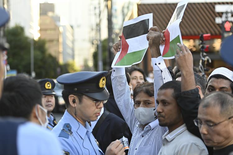 <p>Japonya'da Filistin'e destek yürüyüşü.</p>
