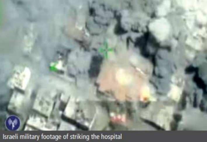 <p>İsrail, söz konusu hastaneleri vurduğu görüntüleri de paylaştı. </p>