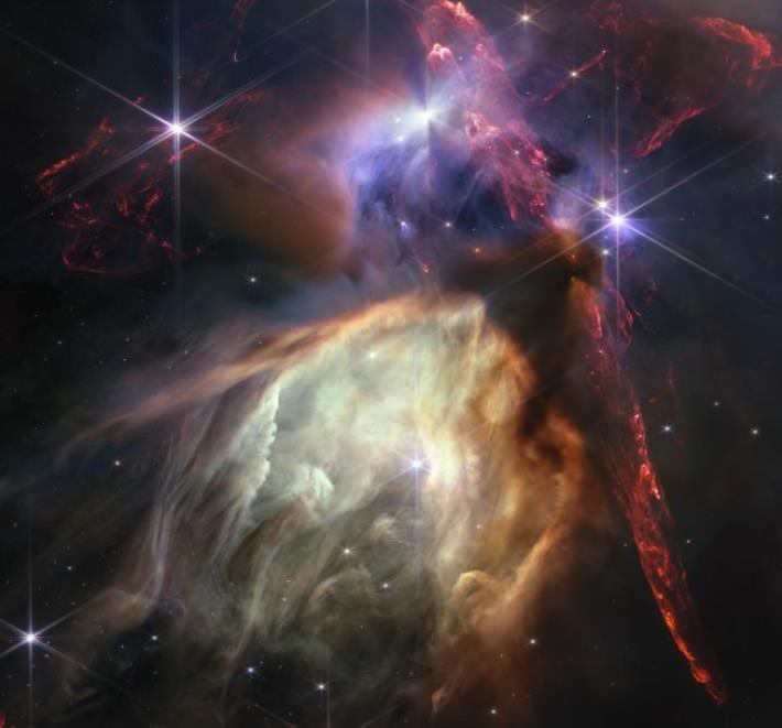 <p><strong>7) Rho Ophiuchi Bulut Kompleksi | James webb</strong></p>